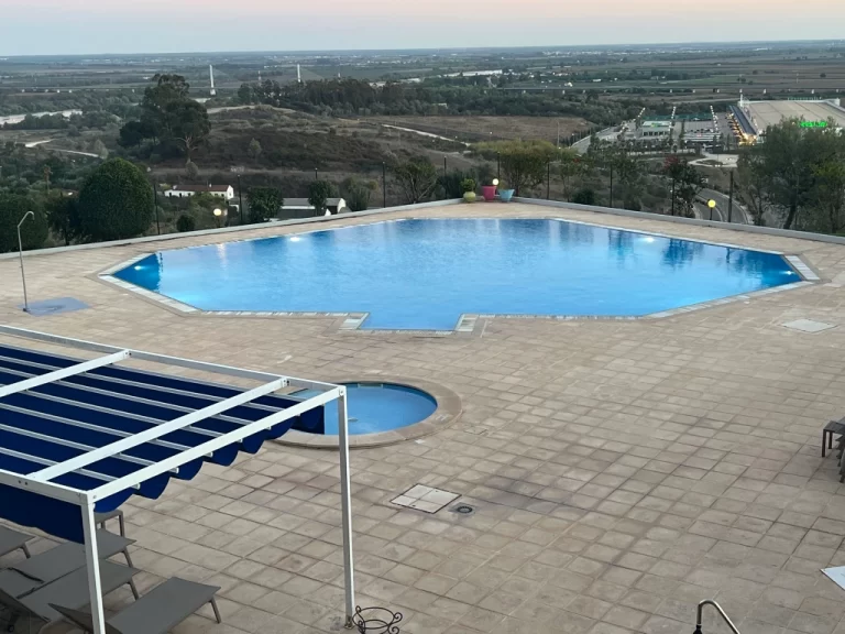 Santarem hotel swimming pool from the bar balcony