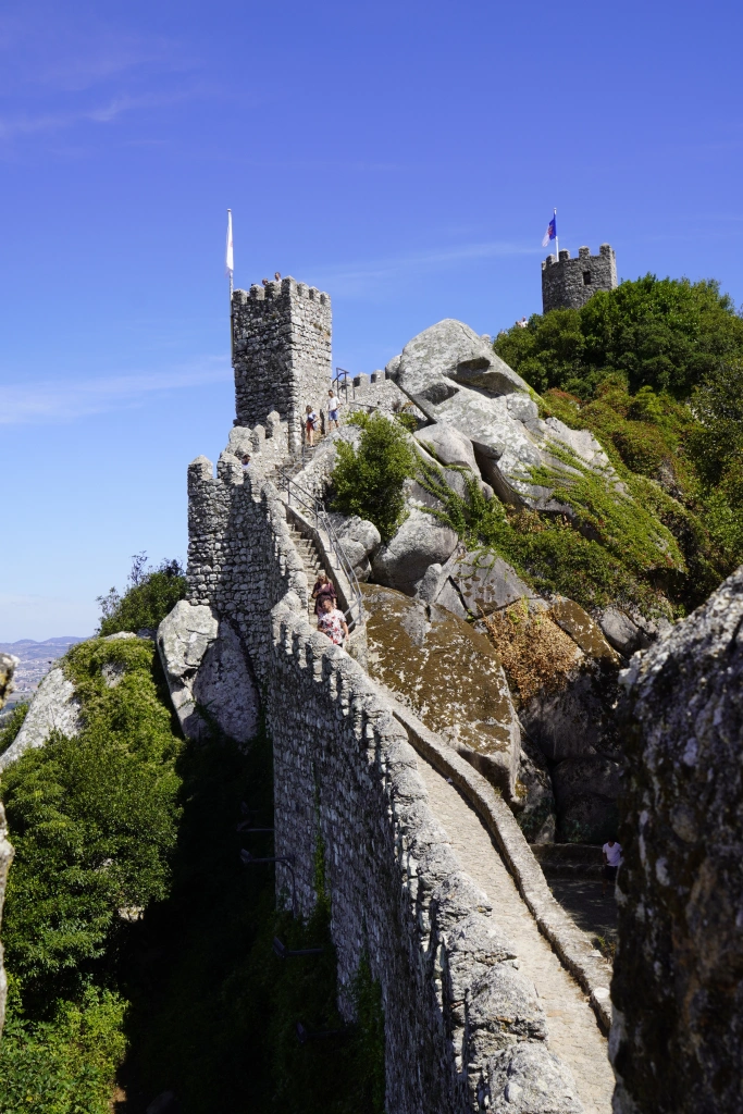 inner wall of the Moorish Castle at Sintra