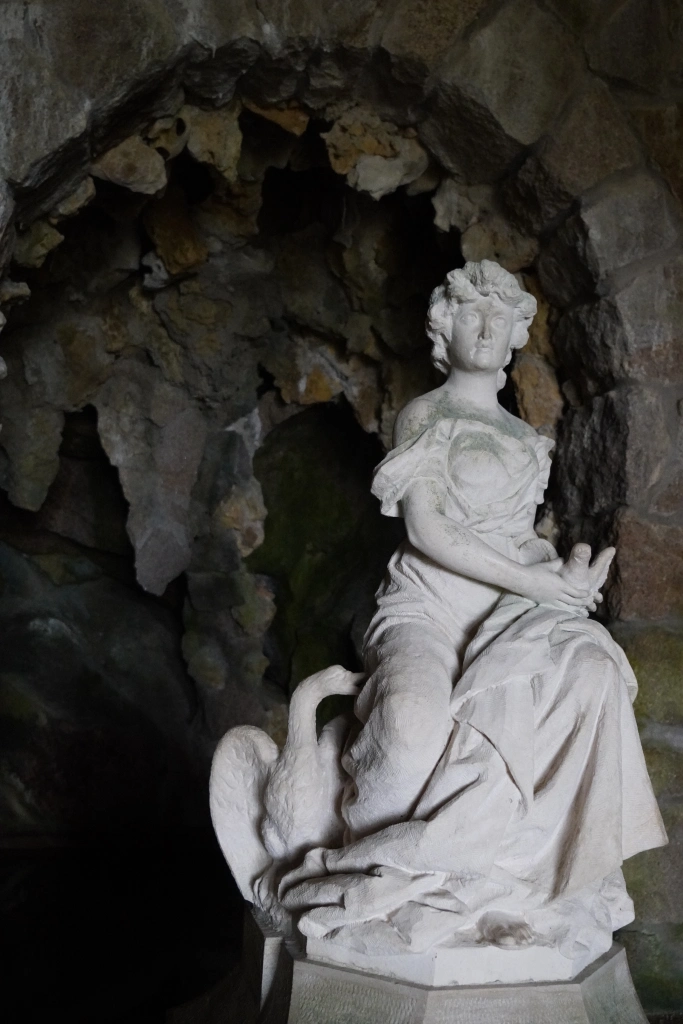 Leda’s Grotto in the gardens of Palacio at Quinta da Regaleira at Sintra