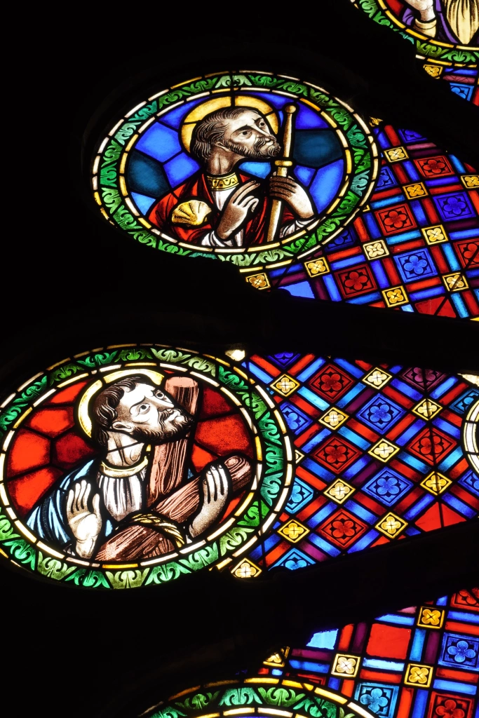 St. James and St. Andrew in Lisbon's cathedral window