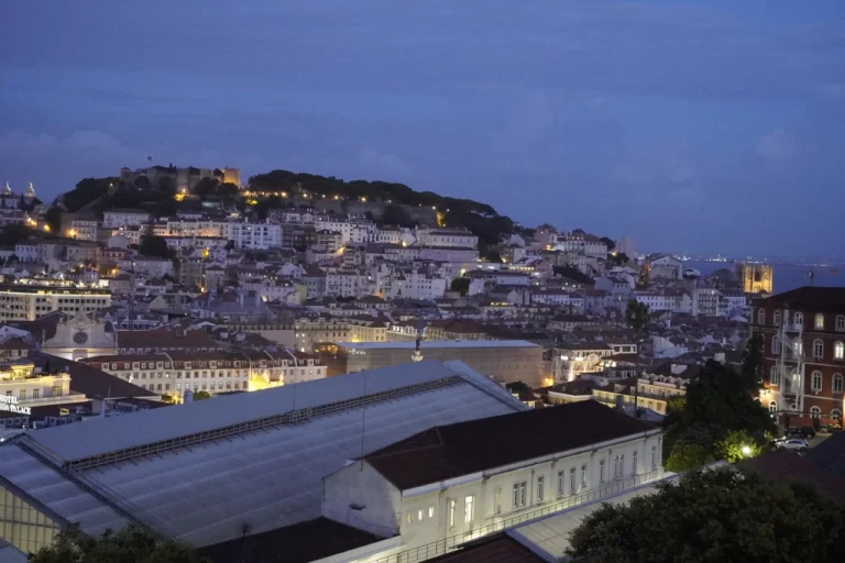 evening lights in Lisbon