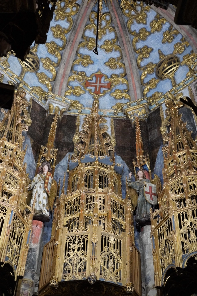 intricate details in the chapel of the Convent of Christ (formerly the Templar Castle)