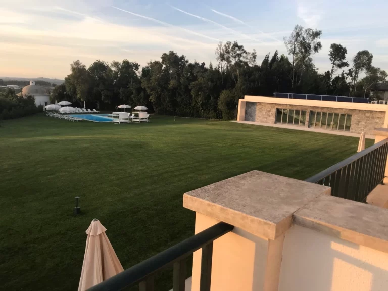 Almadas Palace in Conimbriga - garden view from our terrace