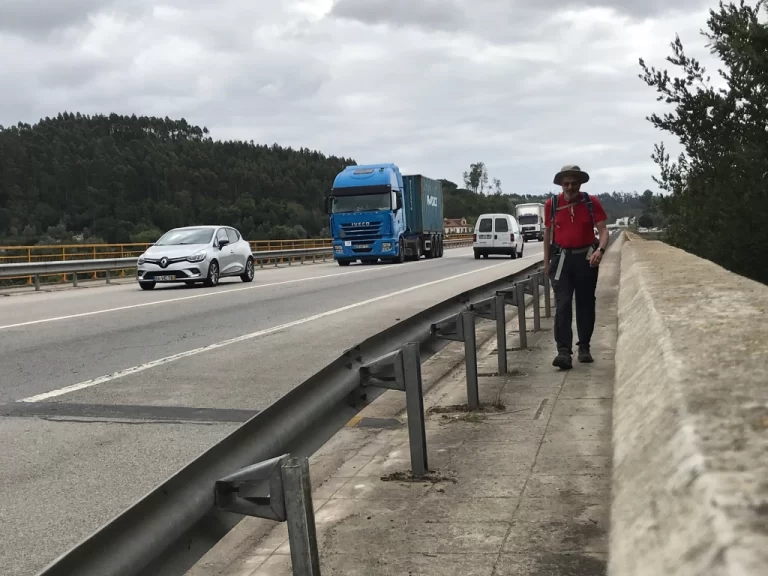 traveling next to the highway