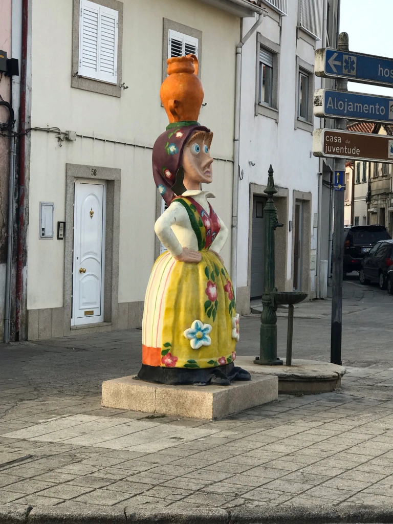 cartoon statues in Barcelos