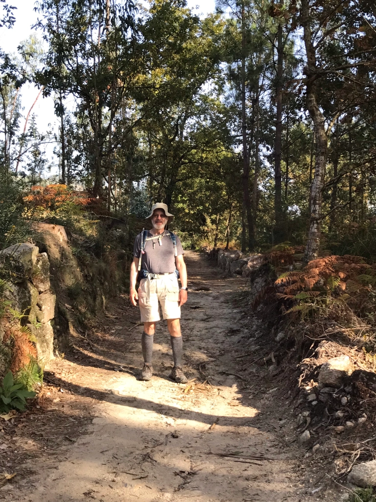 Richard and a tree-lined path