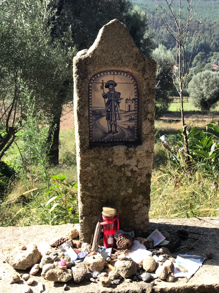 trail marker with messages