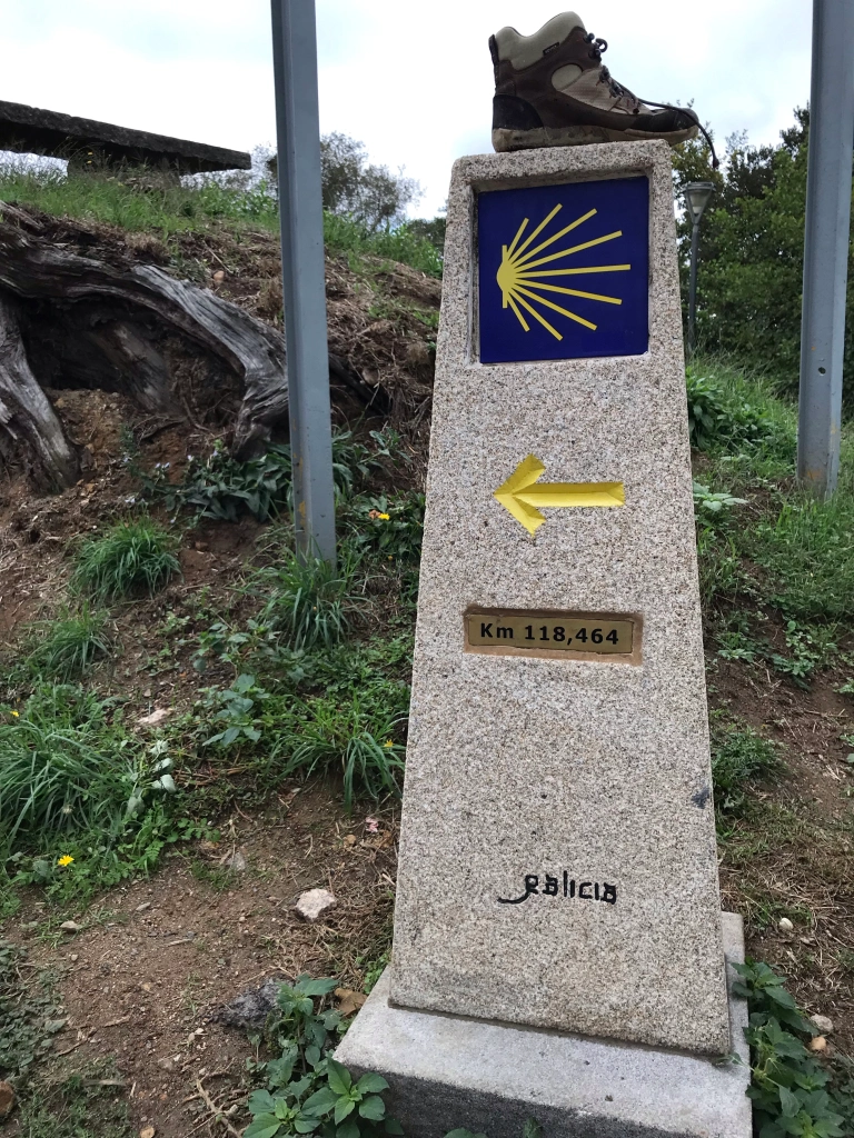 Spanish marker to Santiago