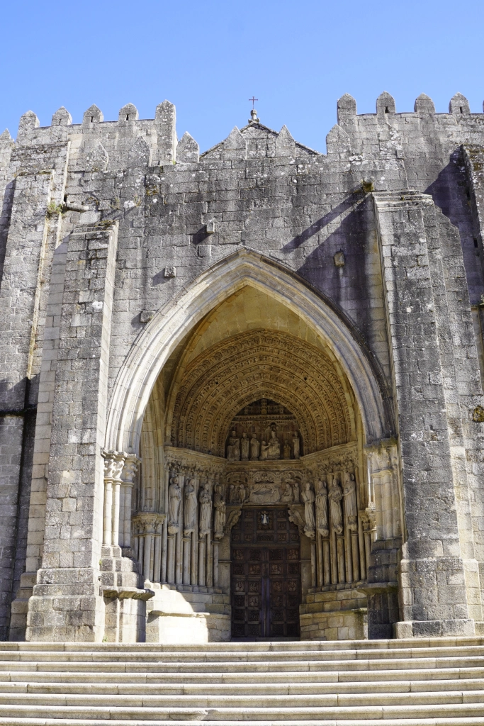 Romanesque entrance to the Tui Cathedral