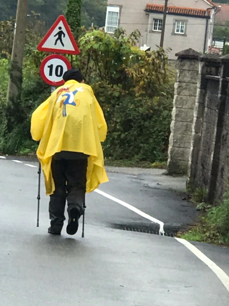 Woody the Woodpecker poncho on a pilgrim