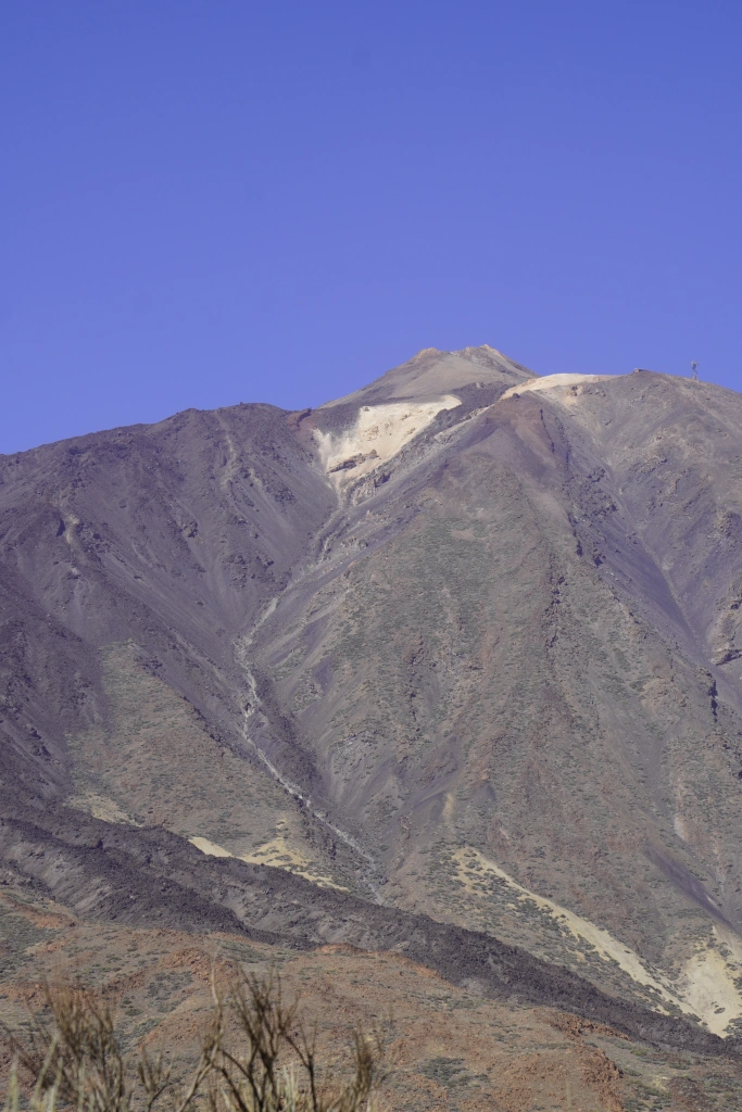 Tiede cone white area below the top is Montaña Blanca