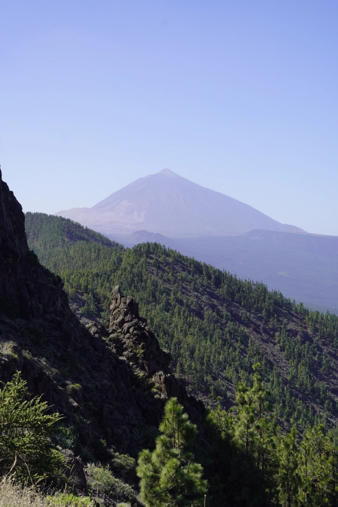 Tiede, the island of Tenerife's volcano, from afar