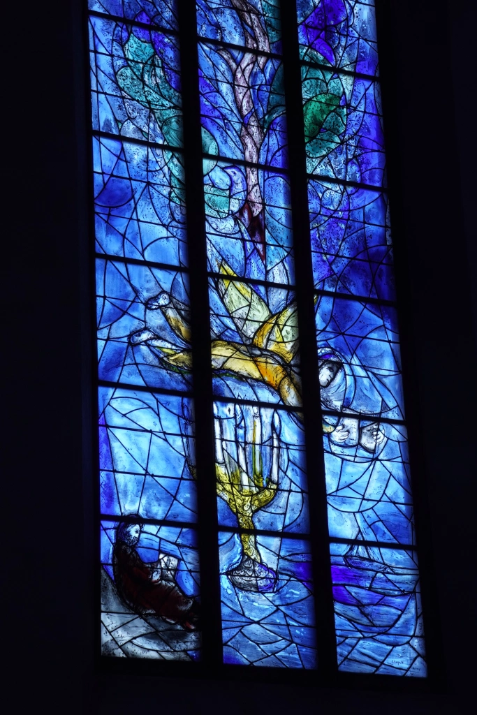 Chagall windows inside St. Stephen's Church, Mainz