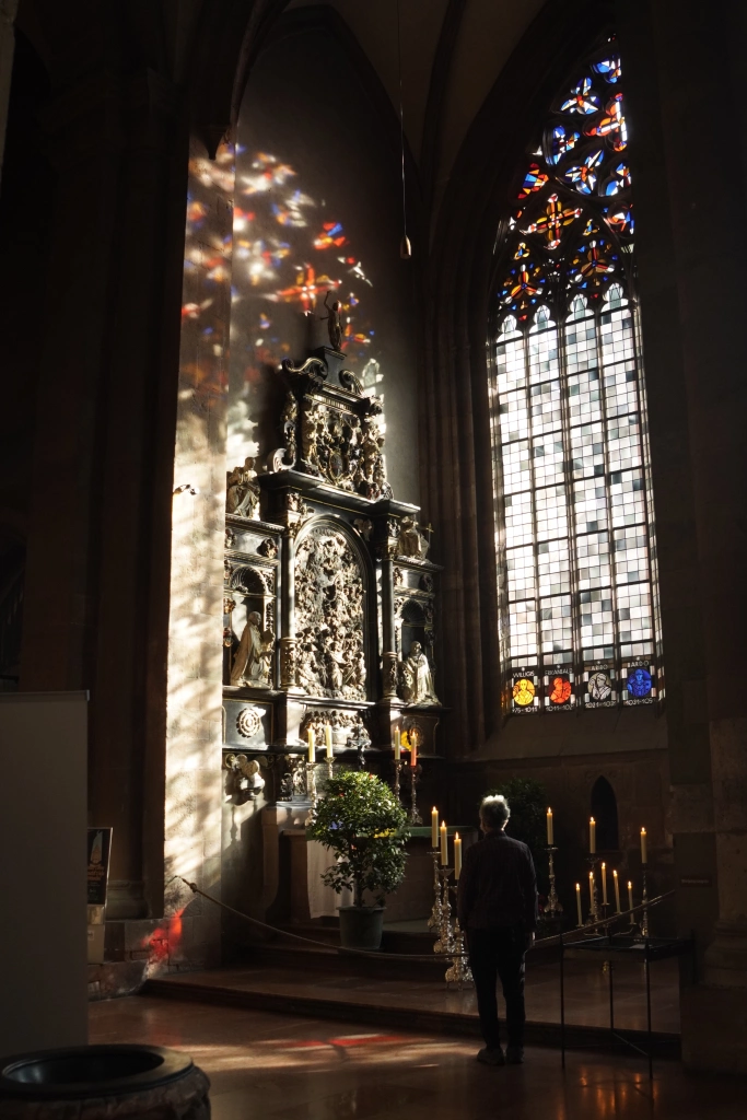 windows inside St. Martin’s Cathedral, Mainz